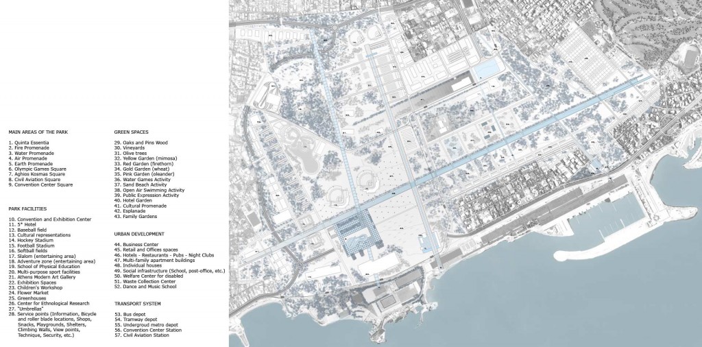 projet urbain Quinta Essencia pour le parc metropolitain Hellenikon sur l'ancien site de l'aeroport d'athene