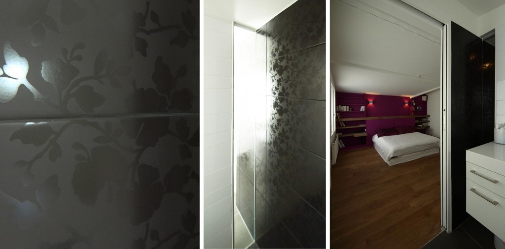 salle de bain de la suite parentale à Meudon