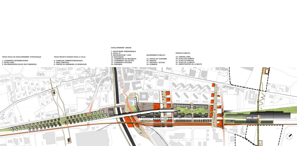 projet urbain HQE pour la ville de Moudon en Suisse
