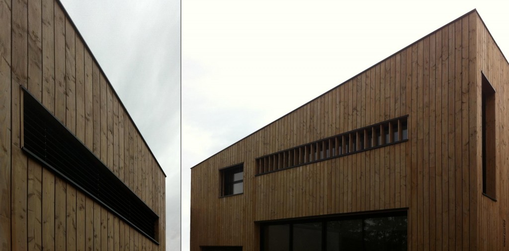 maison en bois, structure et bardage bois pin douglas : façades