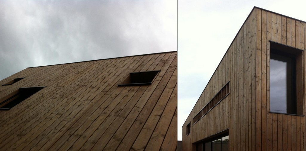 maison en bois, structure et bardage bois pin douglas : façades