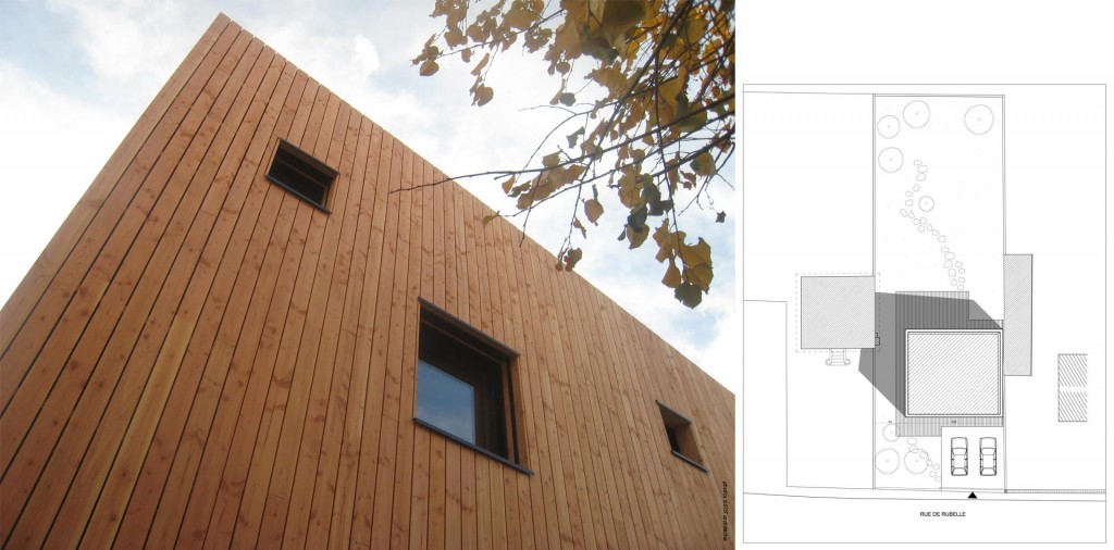 maison en bois, structure et bardage bois pin douglas : façades