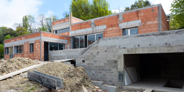 Chantier de la maison Vineshoot à Montlignon (93) : hors d'eau hors d'air