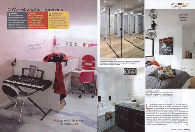 un article dans Viva Déco sur la maison So'House de style new yorkais Brroklin à Saint Ouen