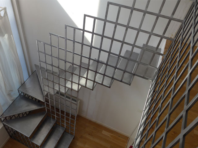 SOF Architectes Bagnolet escalier métallique
