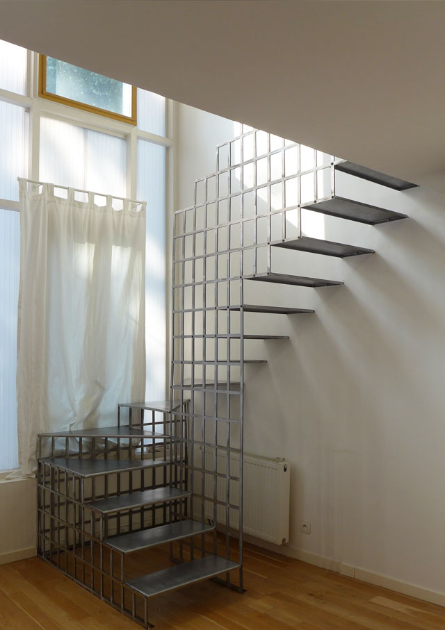 SOF Architectes Bagnolet escalier métallique