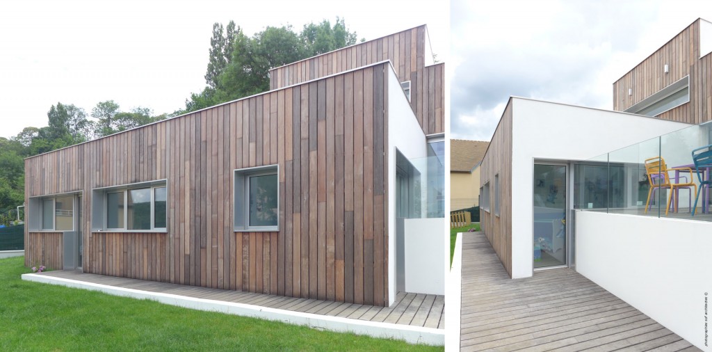 SOF Architectes Maison contemporaine à Montlignon (95) bardage en bois